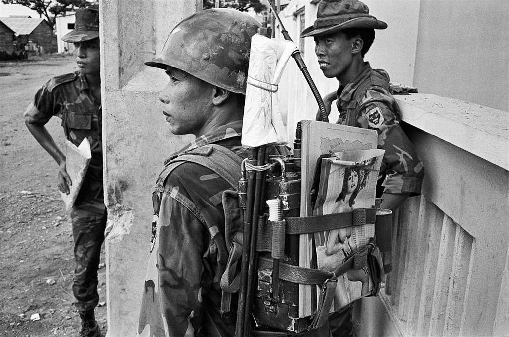 Toothbrush and Playmate, Saigon, Vietnam, February 1968