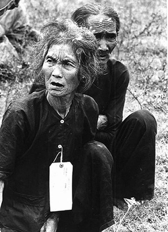 Peasants Suspected of Being Communists Detained by US Army, South Vietnam, 1966