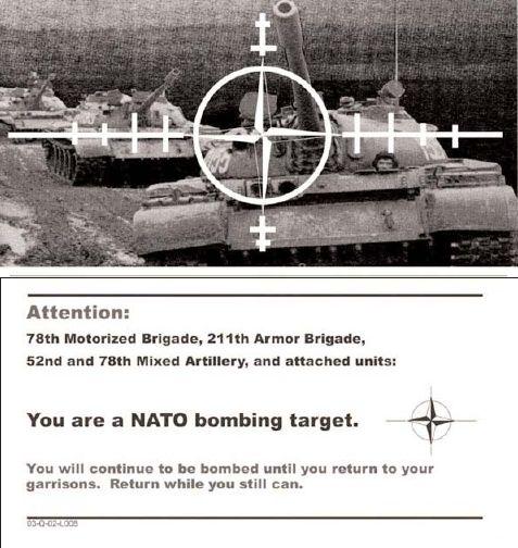 Nato Flyer during Kosovo War