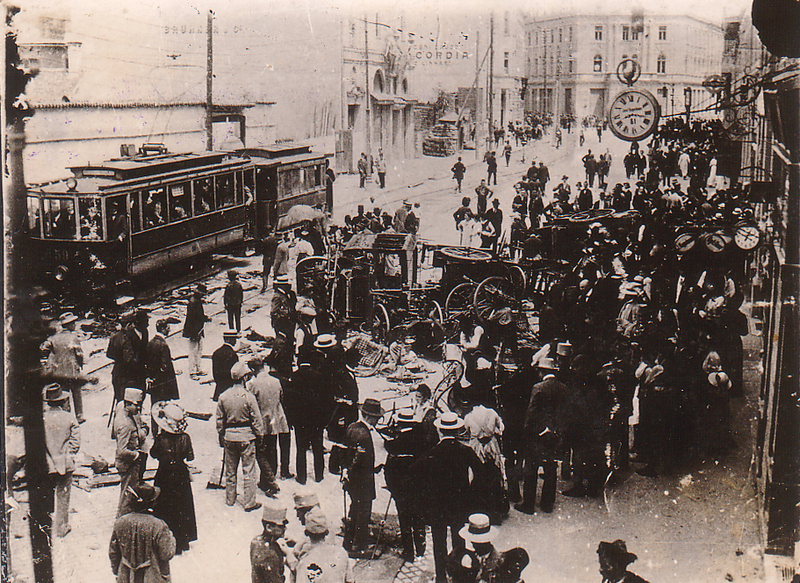 Aftermath of Anti-Serb Riots in Sarajevo