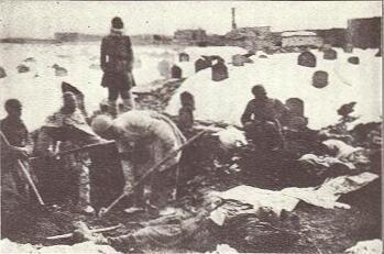 Assyrians Dig Mass Graves Following Their Exodus From Urmia, Iran, 1918