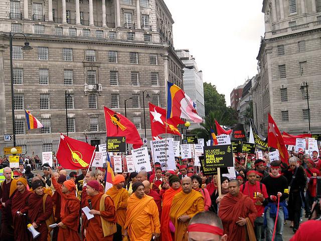 Free Burma Protest, London UK, September 2007