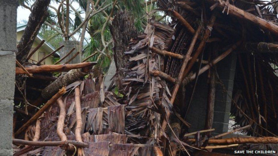 Structural Devastation Caused by Cyclone Pam, Vanuatu, March 2015