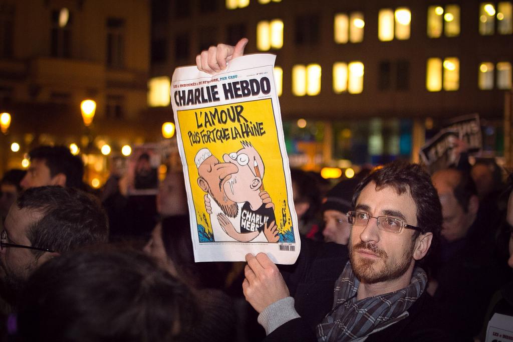 Charlie Hebdo Solidarity Rally, Brussels, Jan 2015