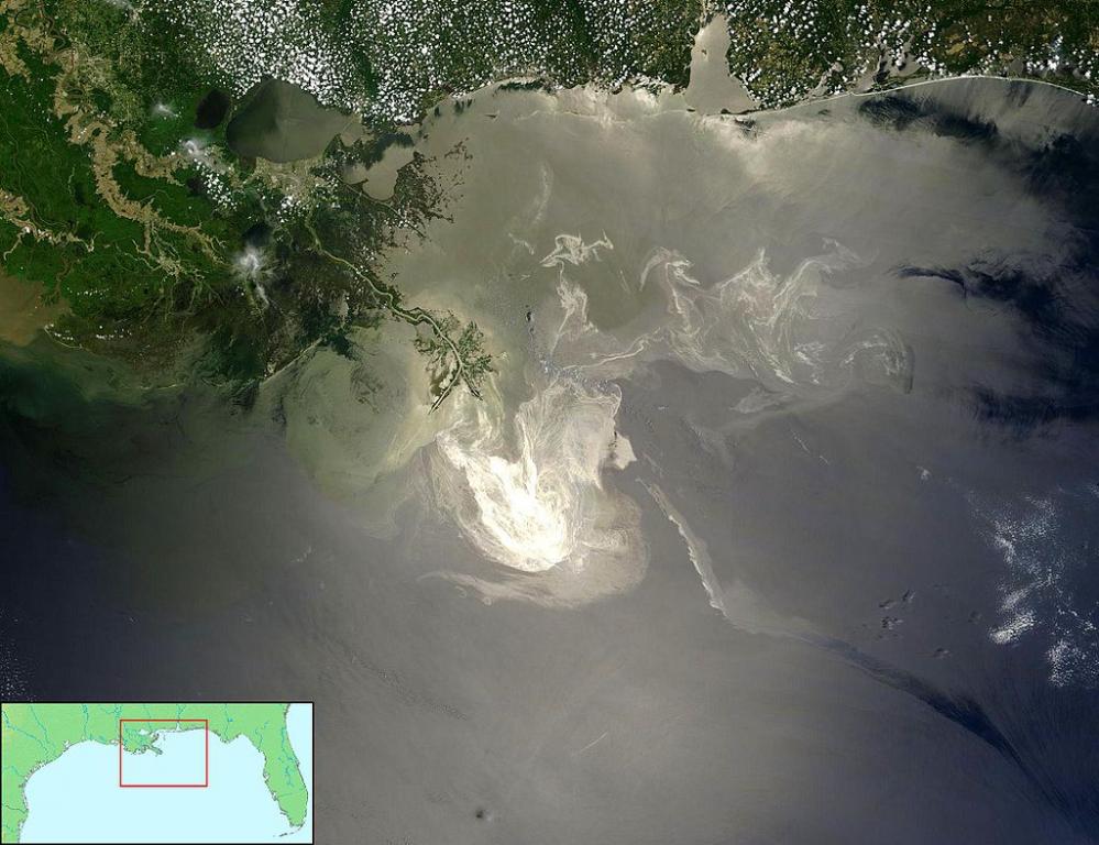 Satellite View of Deepwater Horizon Oil Spill