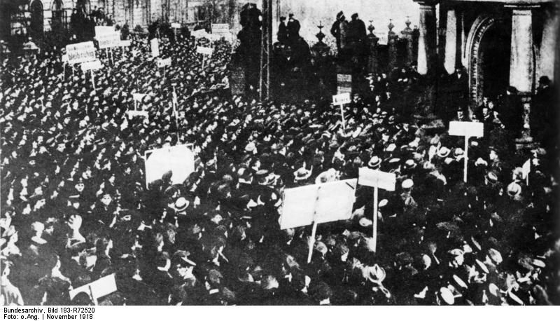 German Sailors Revolt in Kiel, Germany, 1918