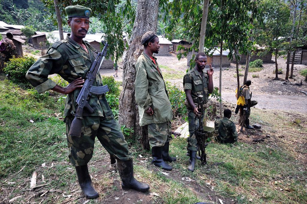 M23 Rebels on Guard ; Bunagana, DRC, July 2012