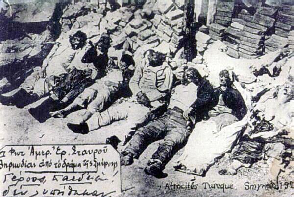 Greek Victims of the Great Fire of Smyrna, Turkey, September, 1922