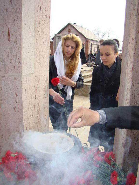 Armenian Genocide Day at Saint Gevork Monastery, Armenia,