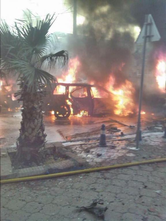 Aftermath of a Car Bomb Attack Near US Consulate; Irbil, Iraq, April 2015