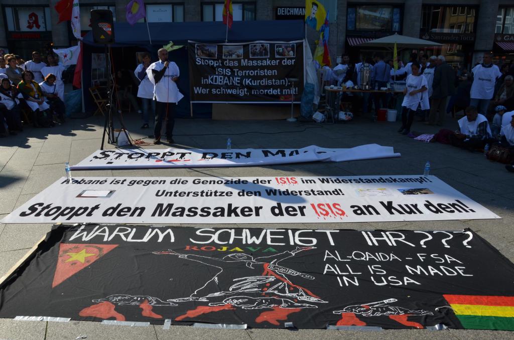 Anti-ISIS Protesters, Cologne Germany, October 2014