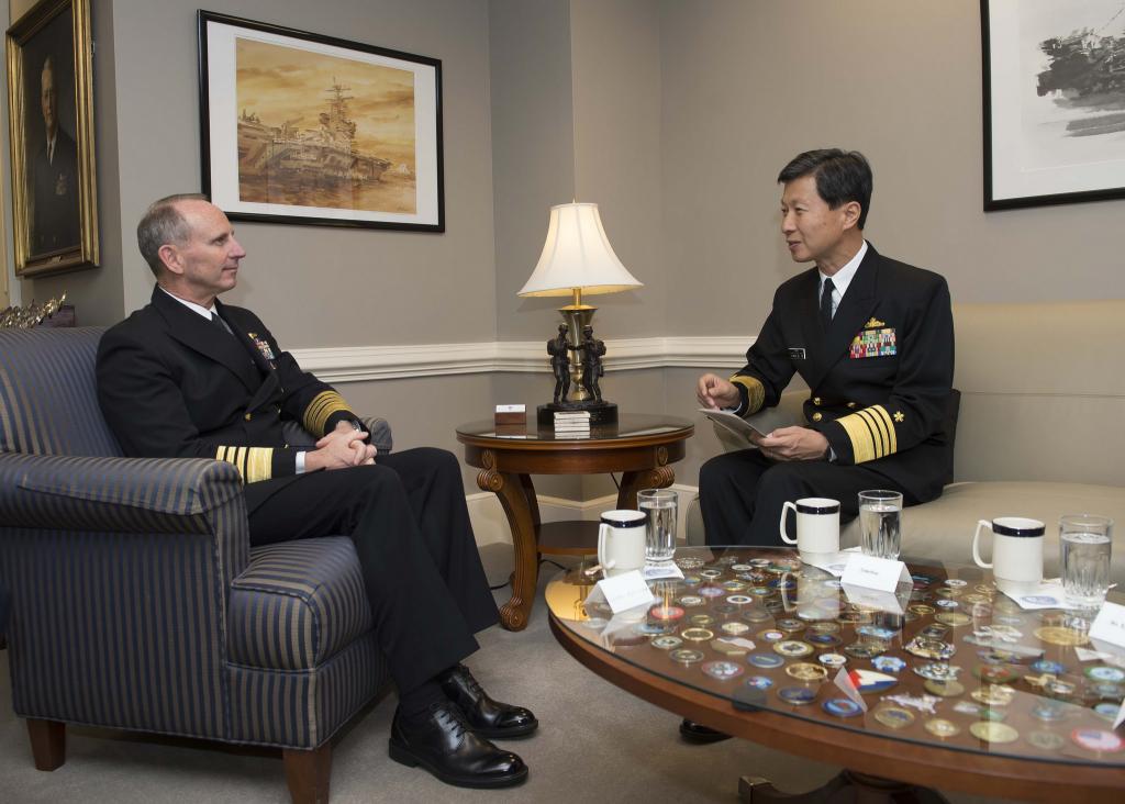 Japanese & American Naval Staff, The Pentagon - Virginia, November 2014