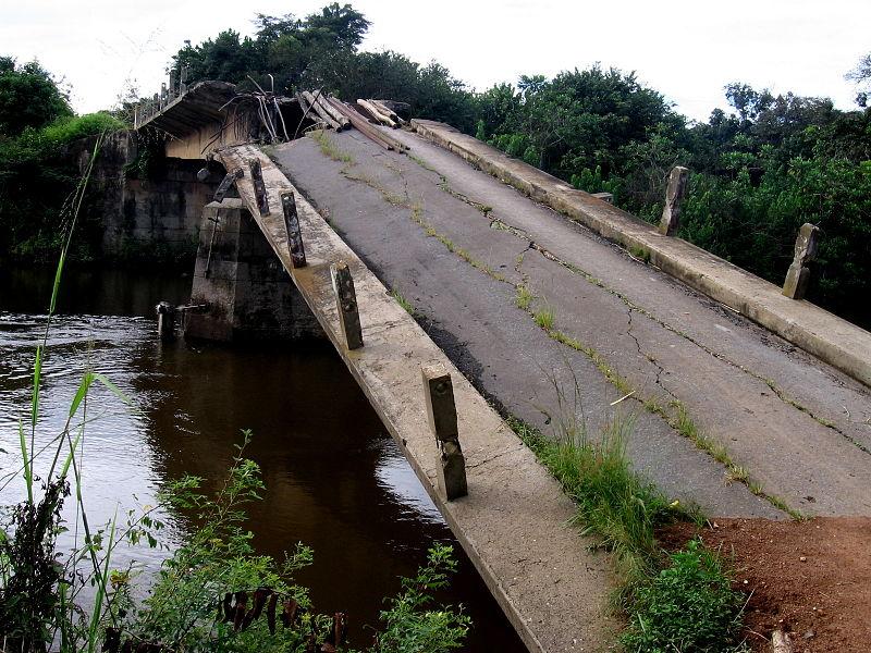 Bridge Destroyed during the Angolan Civil War, 2009