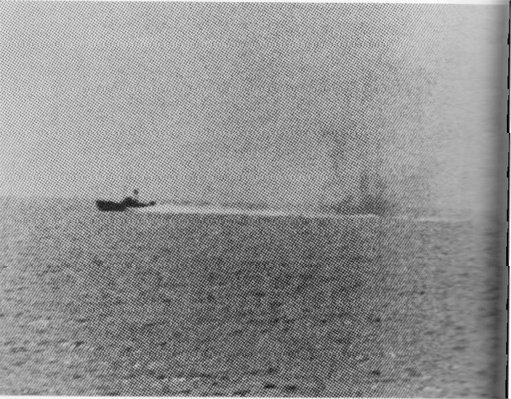 North Vietnamese Torpedo Boat Engages With USS Maddox, Gulf of Tonkin Incident, August, 1964