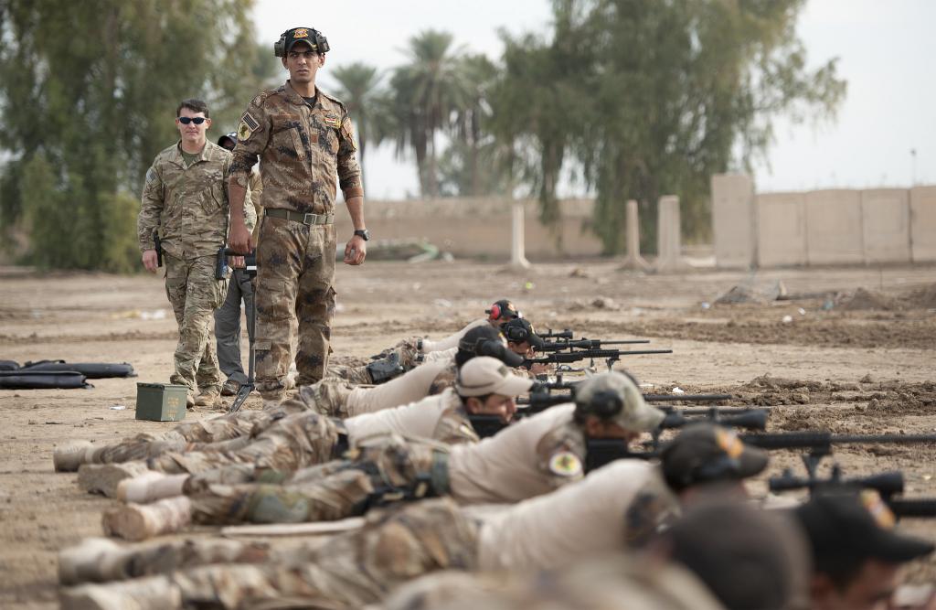 Iraqi Special Operations Forces in Sniper Training; Baghdad, Jan 2016