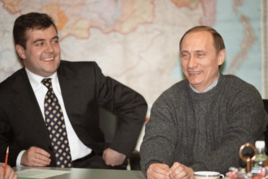 Russia's Leadership: Younger Putin & Medvedev, Moscow, 2000