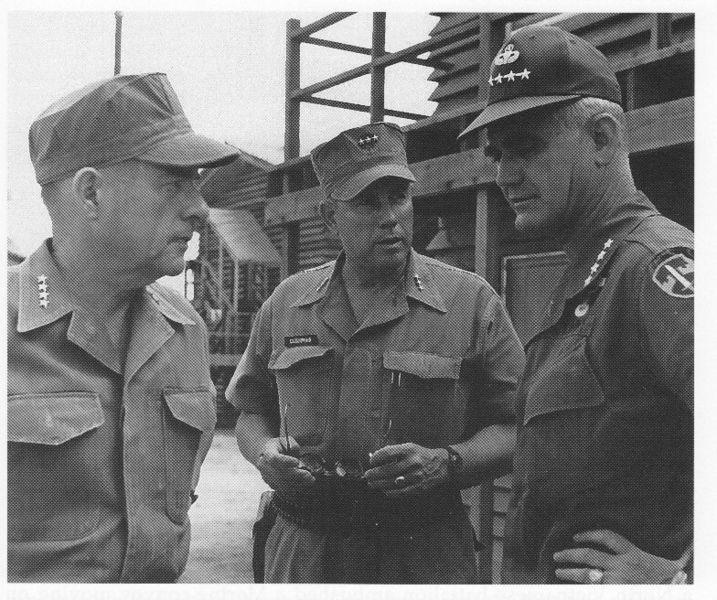 US Generals Wallace Greene, Robert Cushman and William Westmoreland, South Vietnam, Vietnam War