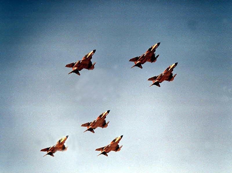 Iranian Phantoms En Route to Kirkuk; Iran-Iraq War