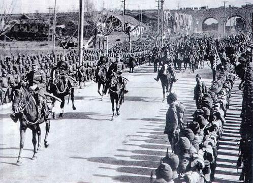 Japanese General Iwane Matsui Rides Into Nanjing, China, December 1937