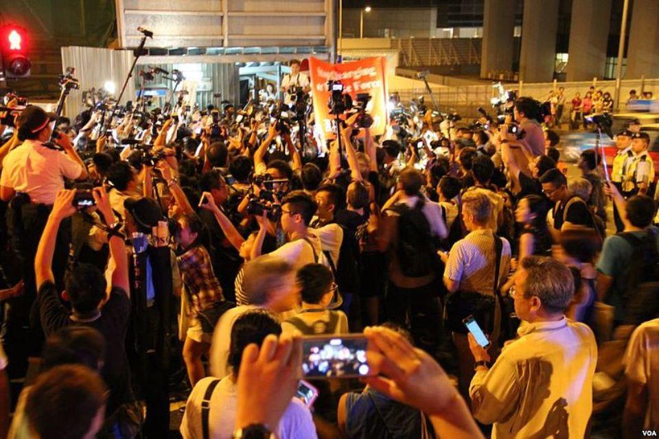 Chief Executive Leung of Hong Kong Makes a Statement About Crisis, September 2014