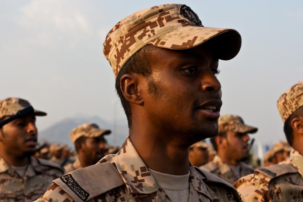 Saudi security forces on parade