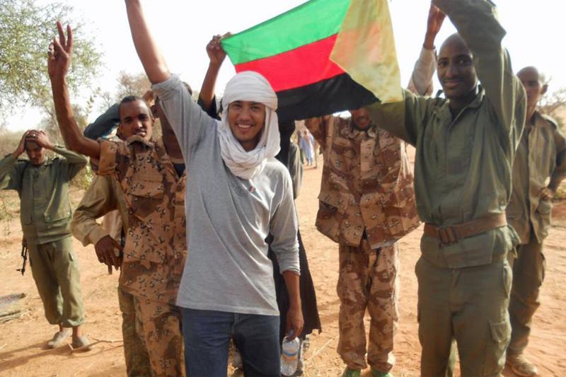 Secessionists Pose with Azawad flag, Northern Mali, May 2012