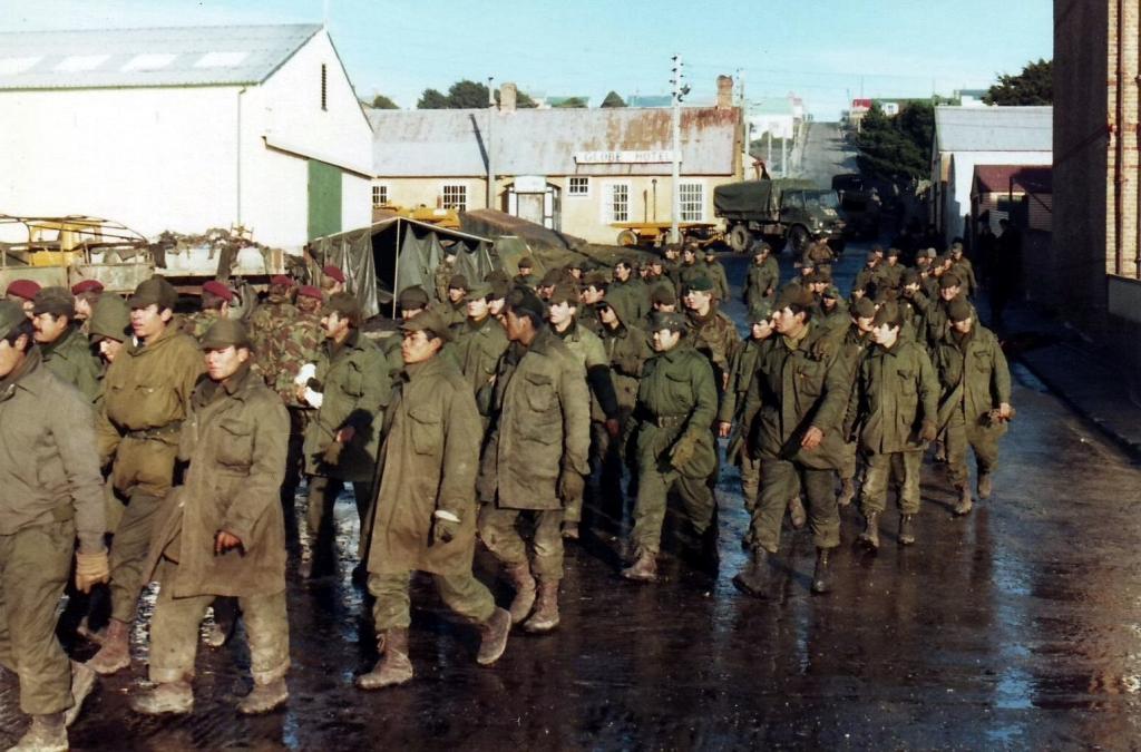 Argentine Prisoners of War, Port Stanley, June 1982