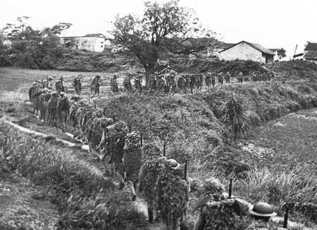 Newly Trained Chinese Troops March to the Front, China, 1939