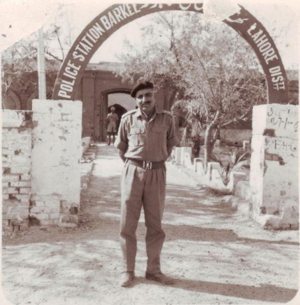 Indian Soldier Outside Captured Pakistani Police Station, Lahore, 1965