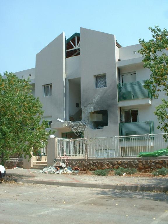 Kiryat Shmona Rocket Damage, Israel, August 2006