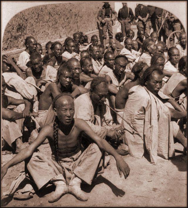 Defeated Boxer Prisoners During the Boxer Rebellion