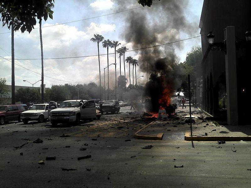 Bombing in Nuevo Laredo, Mex.
