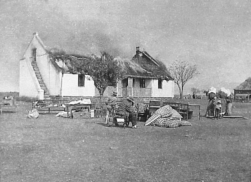 Burning Boer Homestead