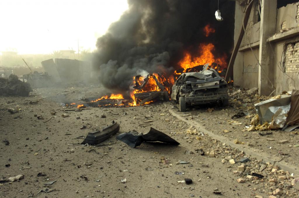 Car Explosion, Baghdad Iraq, August 2006