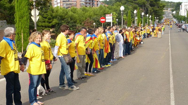 Human Chain for Catalonian Independence