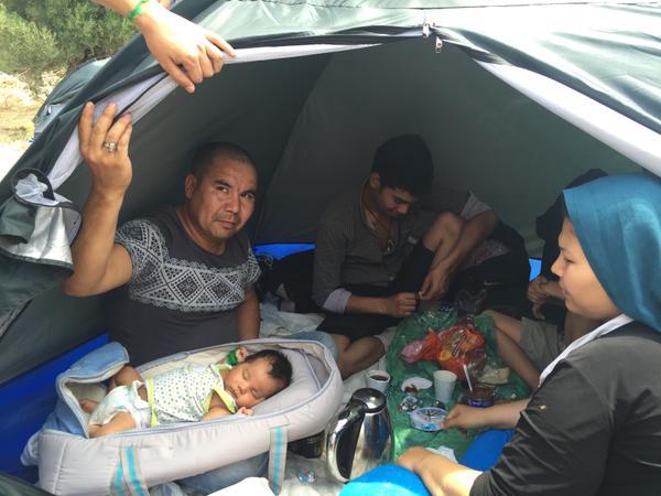 Refugees Continue to Arrive in Lesbos; Greece, July 2015