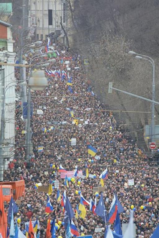 March for Peace in Ukraine, Moscow, March 2014