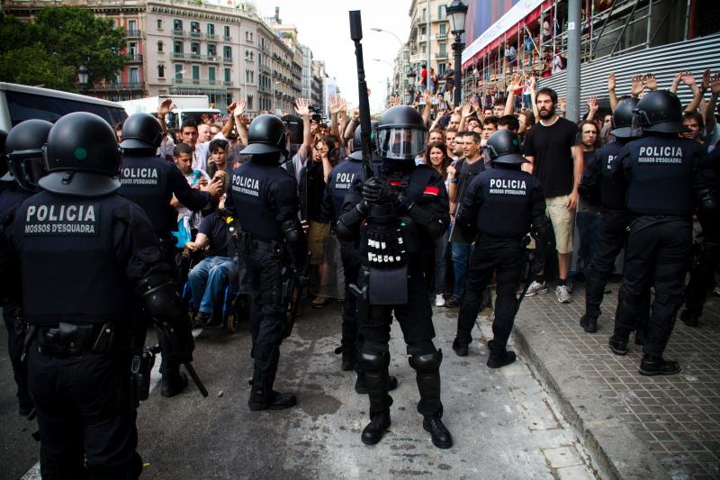 Barcelona Protest Camp Crackdown 2011