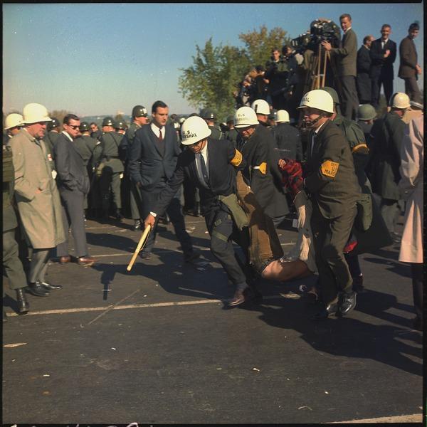 US Marshals Drag Vietnam War Protester, Washington D.C., October, 1967