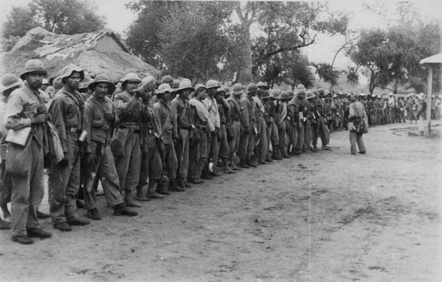 Paraguayan troops in Fortin Alihuatá during the Chaco War, 1932