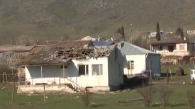 House Damaged by Renewed Hostility in Nagorno-Karabakh Republic; Apr. 2016