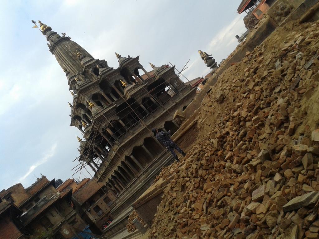 Devastation of Patan Durbar Square; Patan, Nepal, April 2015