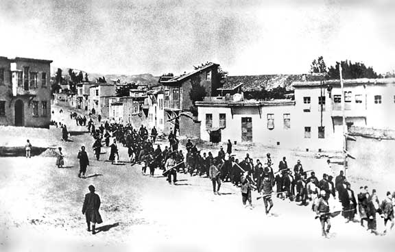 Armenians Forced Marched to Prison, Harput, Ottoman Empire, April, 1915