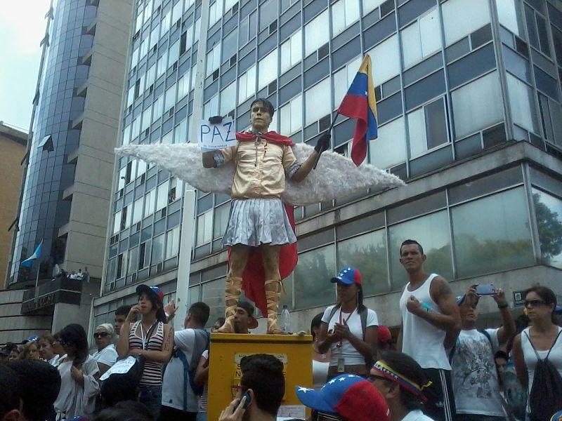 Venezuela: Protesting 'Angel of Peace'