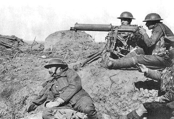 British Machine Gun Team, Flanders Campaign, First World War