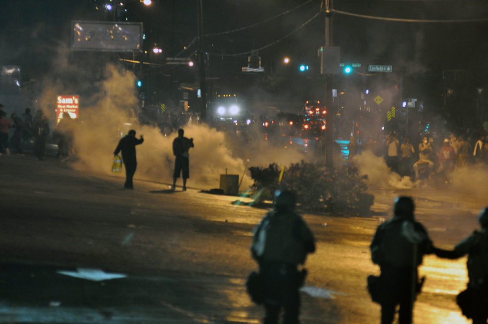 Missouri Law Enforcement Teargas Ferguson Protesters, August 2014