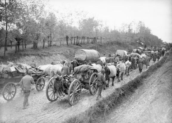 Serbian Army Retreating Towards Albania