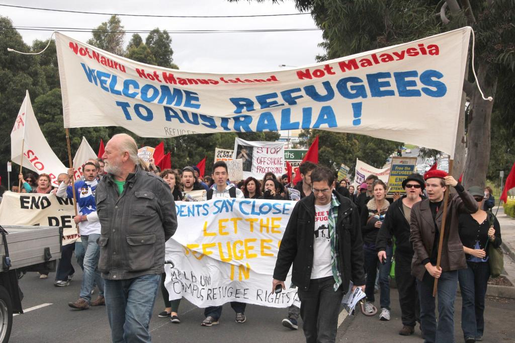 Melbourne Marchers: Welcome Refugees to Australia, 2013