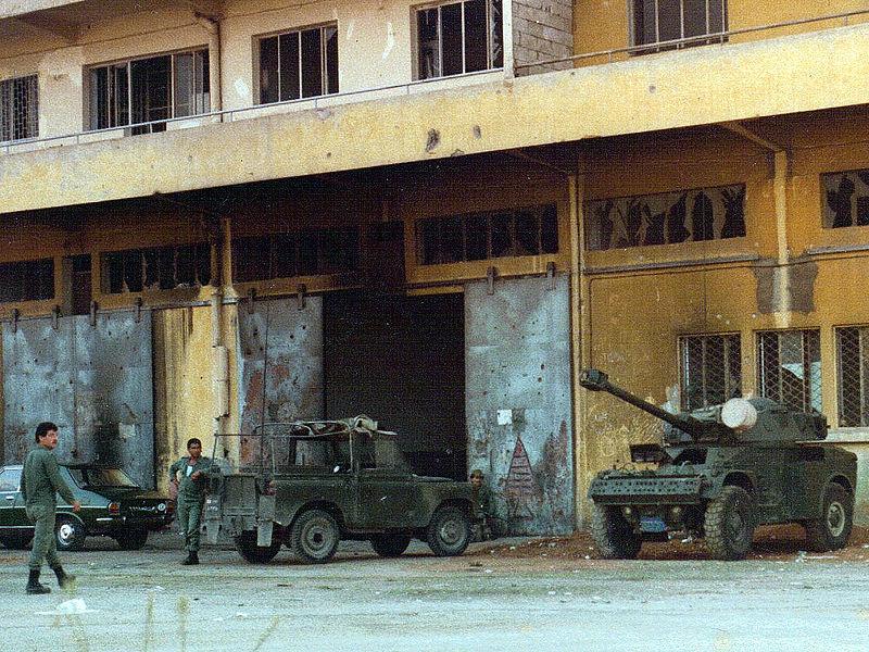 Lebanese Soldiers & Vehicles, Beirut, Lebanon, 1982