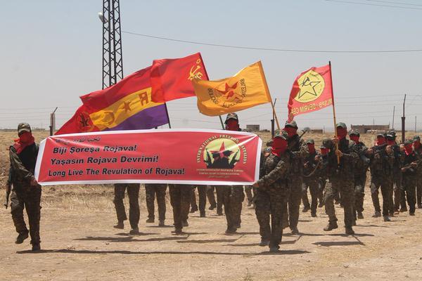 Internationalist Freedom Brigade forms in Rojava (Northern Syria), June 2015